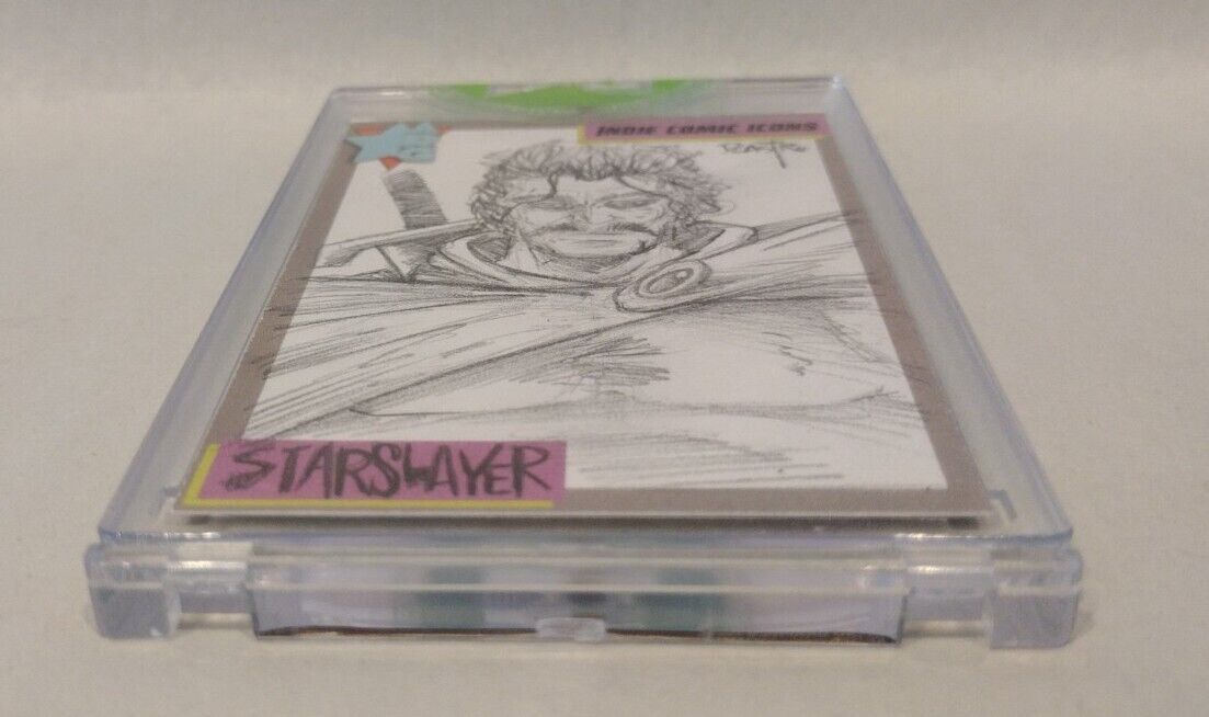 Indie Comic Icons Sketch Card w Original Starslayer Art DCastr (2023) ARG Sealed