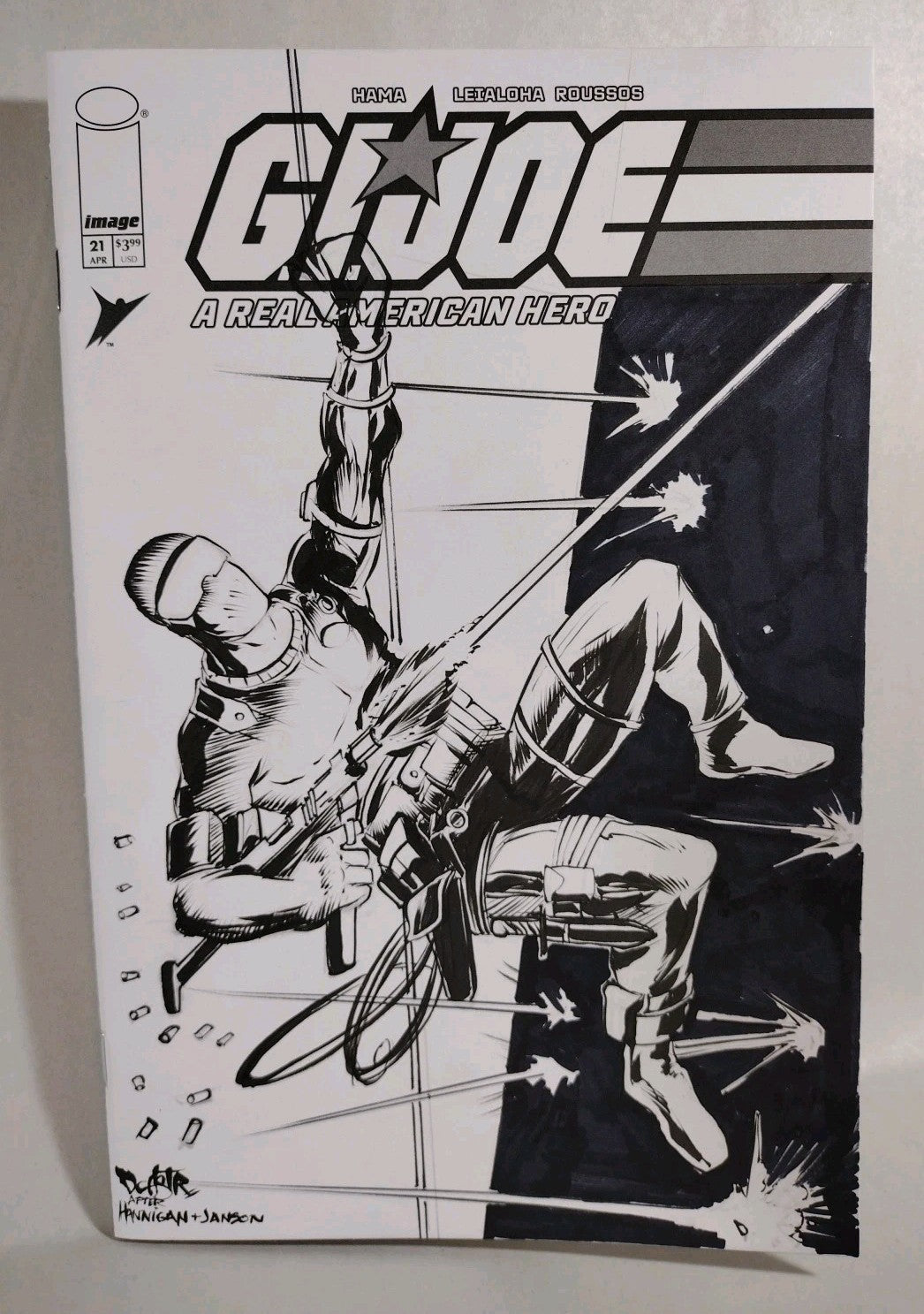 GI Joe #21 (2025) Image Sketch Cover Var Facsimile Comic W Original DCastr Art