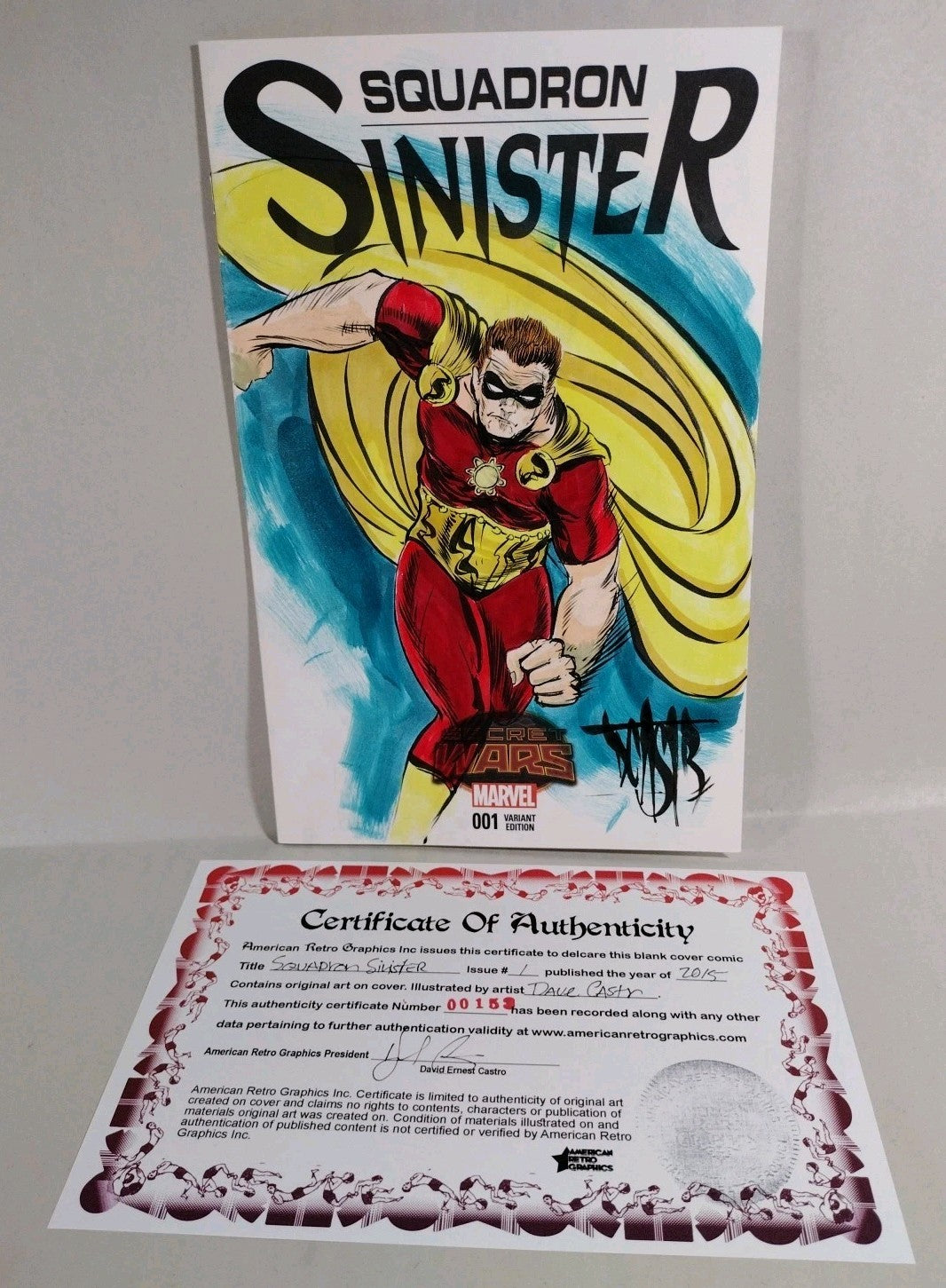 Squadron Sinister 1 Marvel 2015 Sketch Cover Variant Comic W Original DCastr Art