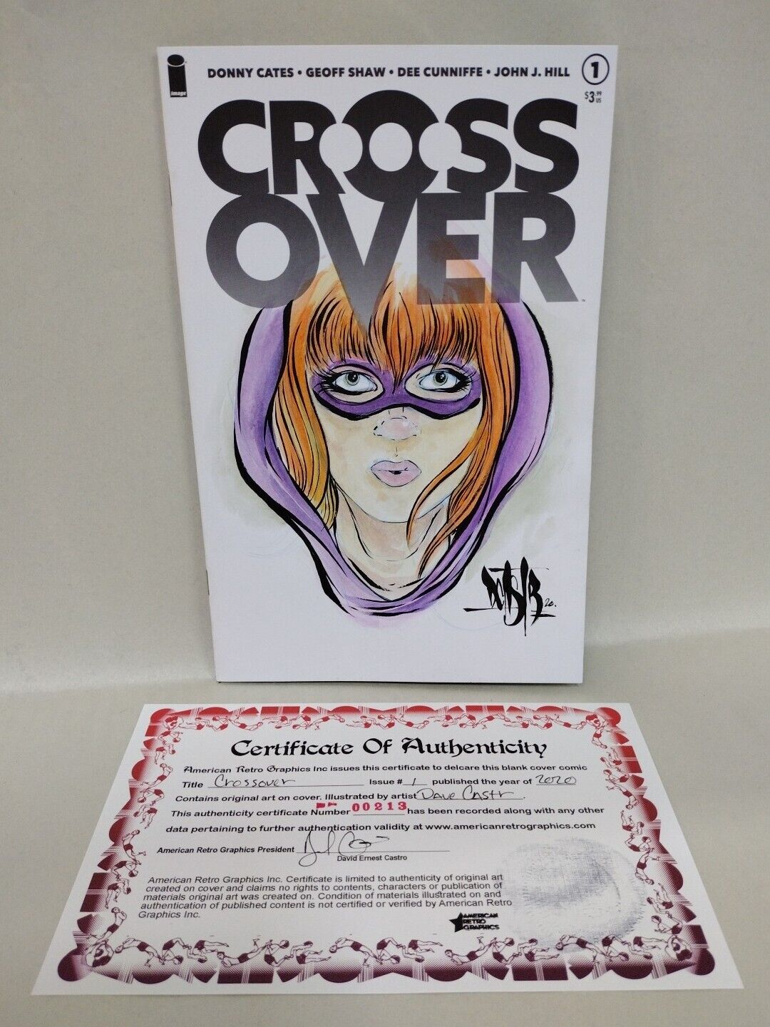 Crossover #1 (2020) Image Sketch Variant Cover Comic W Original Dave Castr Art