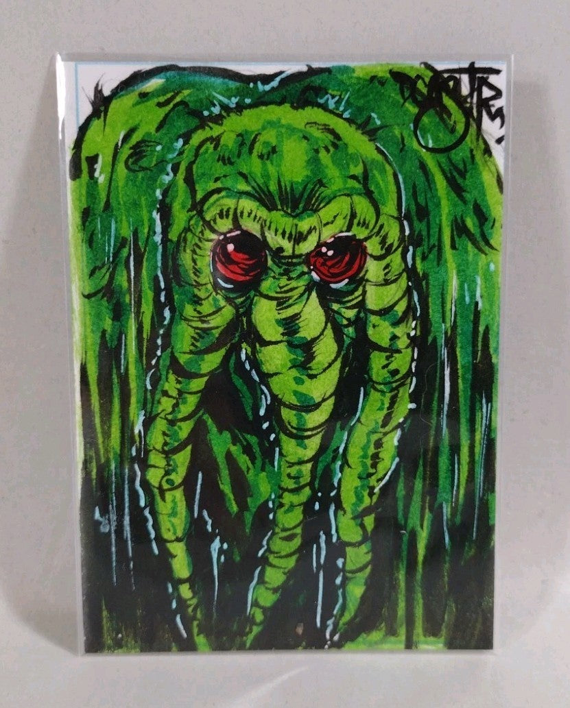 Dave Castr Crusin (2025) OAC Sketch Card W Original Marvel Man Thing Art