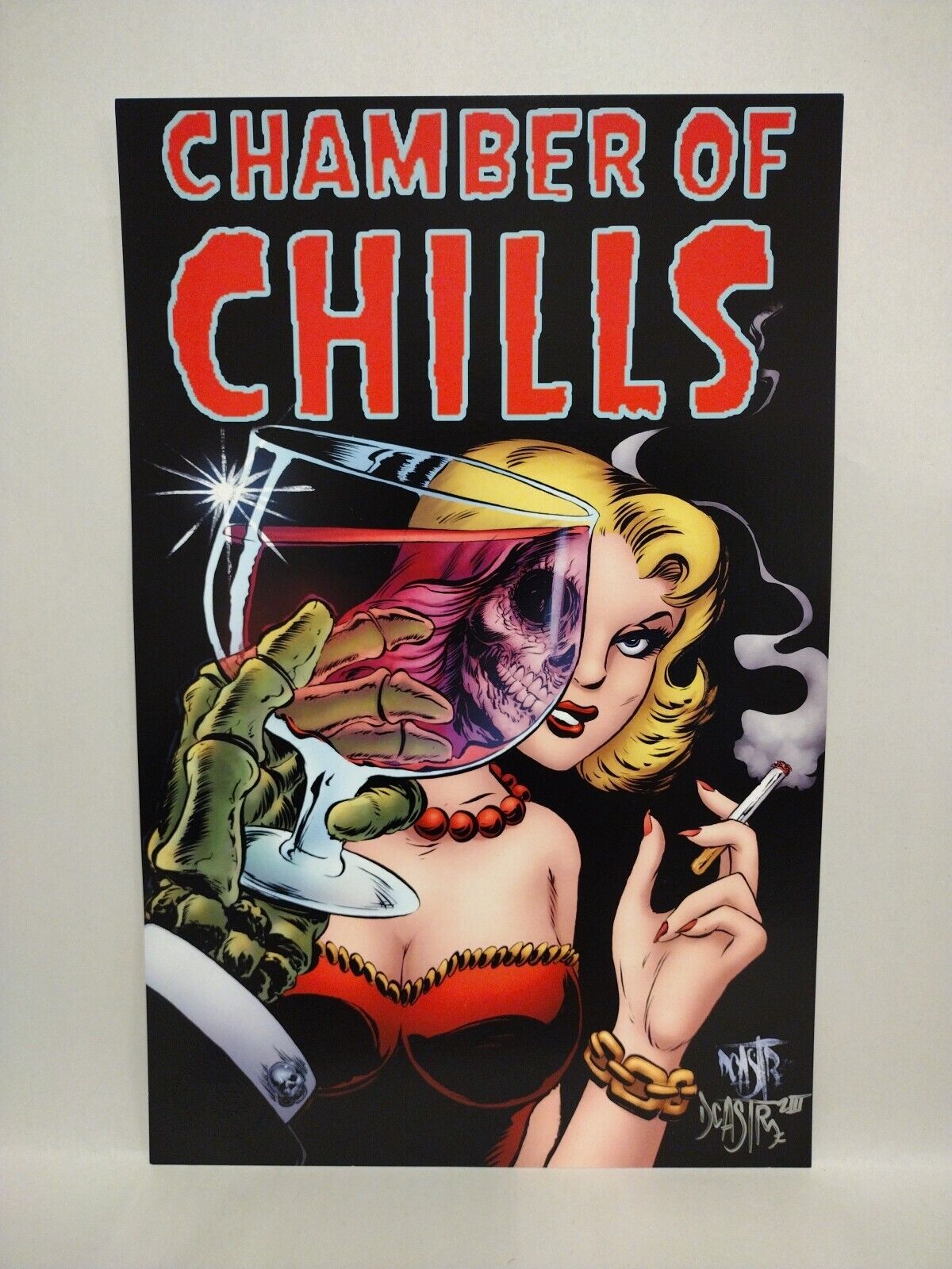 Chamber Of Chills (2023) Dave Castr 11X17" Limited Horror Portfolio Set W Sketch