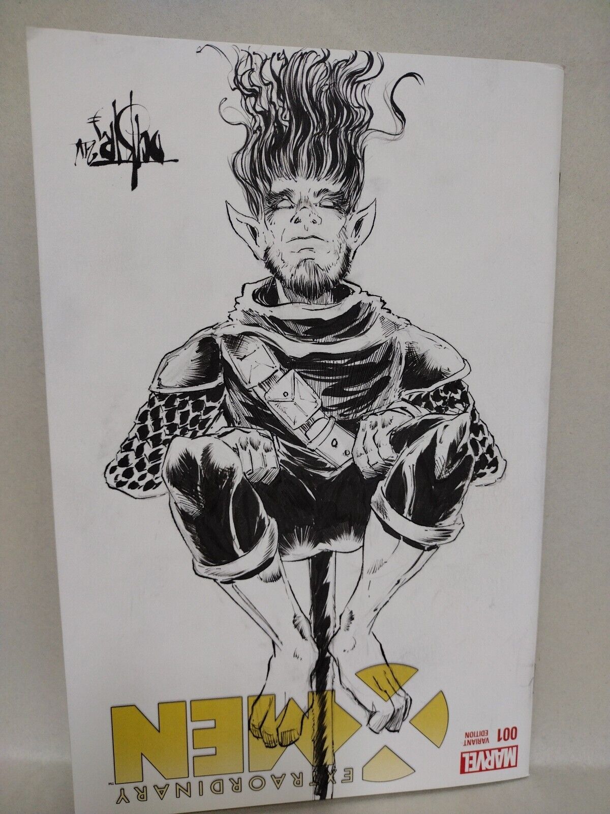 EXTRAORDINARY X-Men #1 (2016) Marvel Sketch Variant Comic W Original Dcastr Art