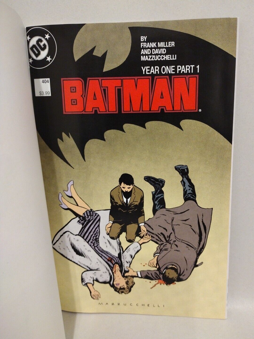 Batman #404 Comic Year One Facsimile Blank Cover Comic W Original Dave Castr Art