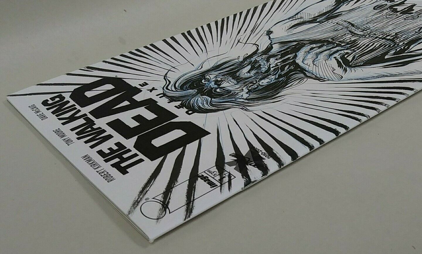 The Walking Death Deluxe #1 Blank Cover Variant Comic W Original DCastr Art ARG 