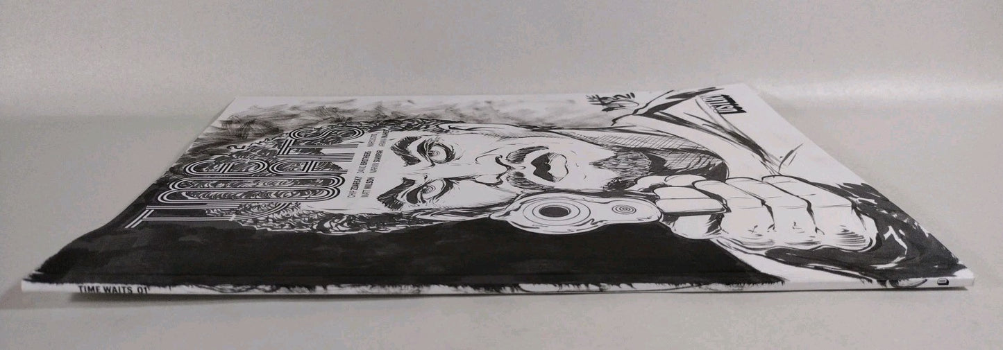 Time Waits #1 (2024) DSTLRY Sketch Cover Comic W Orignal Dave Castr Art ARG COA