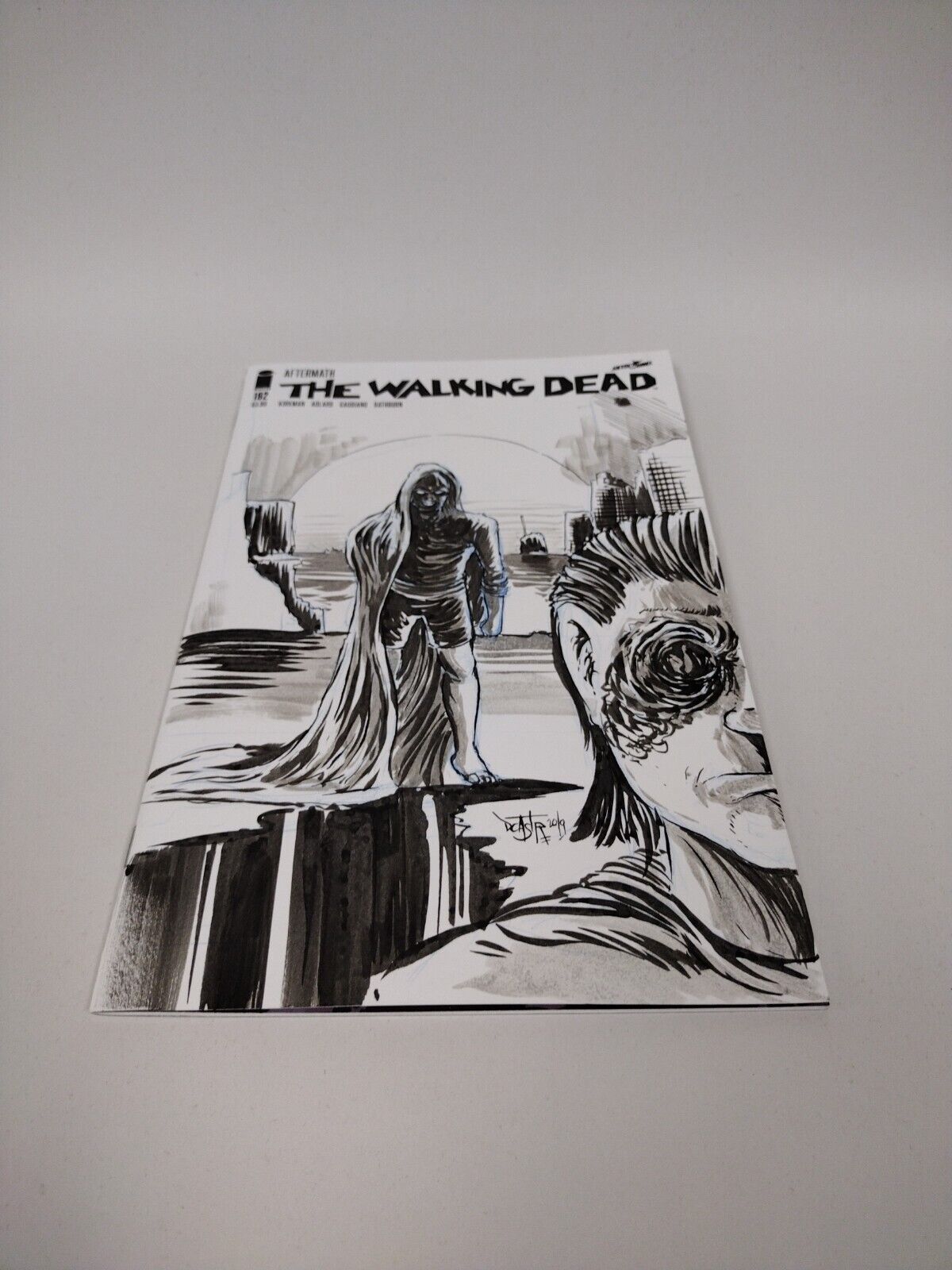 The Walking Dead #192 Blank Cover Sketch Variant W Original Art DCASTR ARG