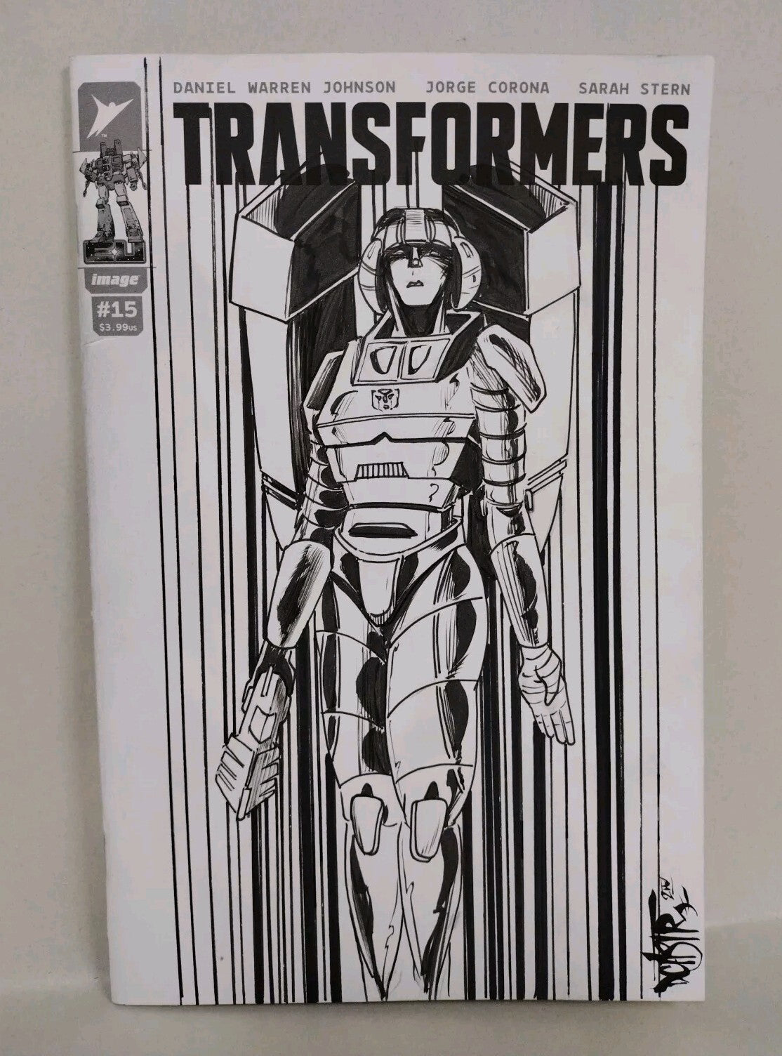 Transformers #15 (2024) Image Comic Sketch Variant Cover W Original DCastr Art
