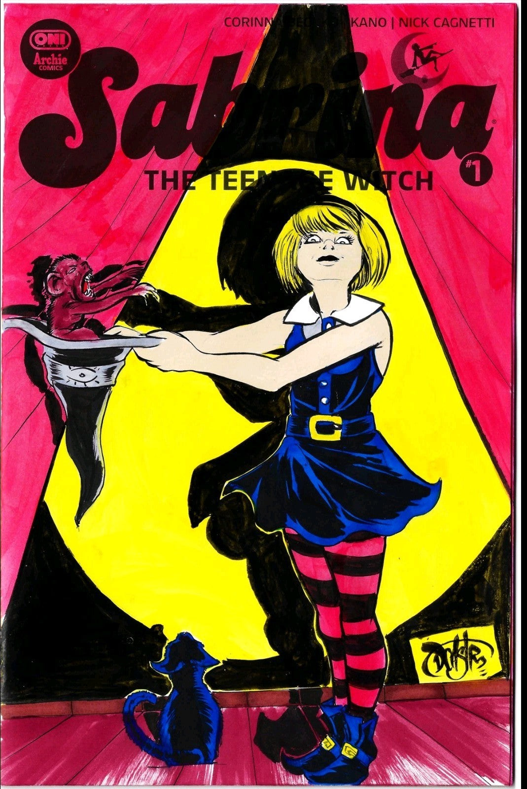 Sabrina Teenage Witch #1 Oni Archie Comic Sketch Cover Var W Original DCastr Art