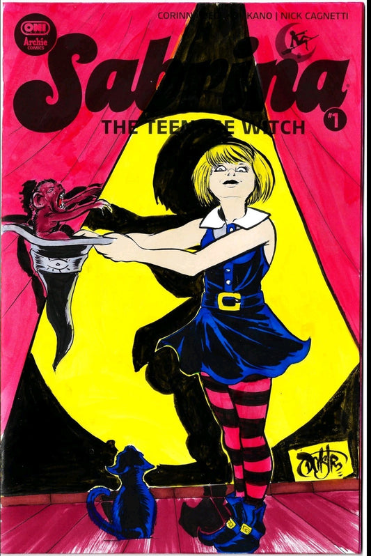 Sabrina Teenage Witch #1 Oni Archie Comic Sketch Cover Var W Original DCastr Art