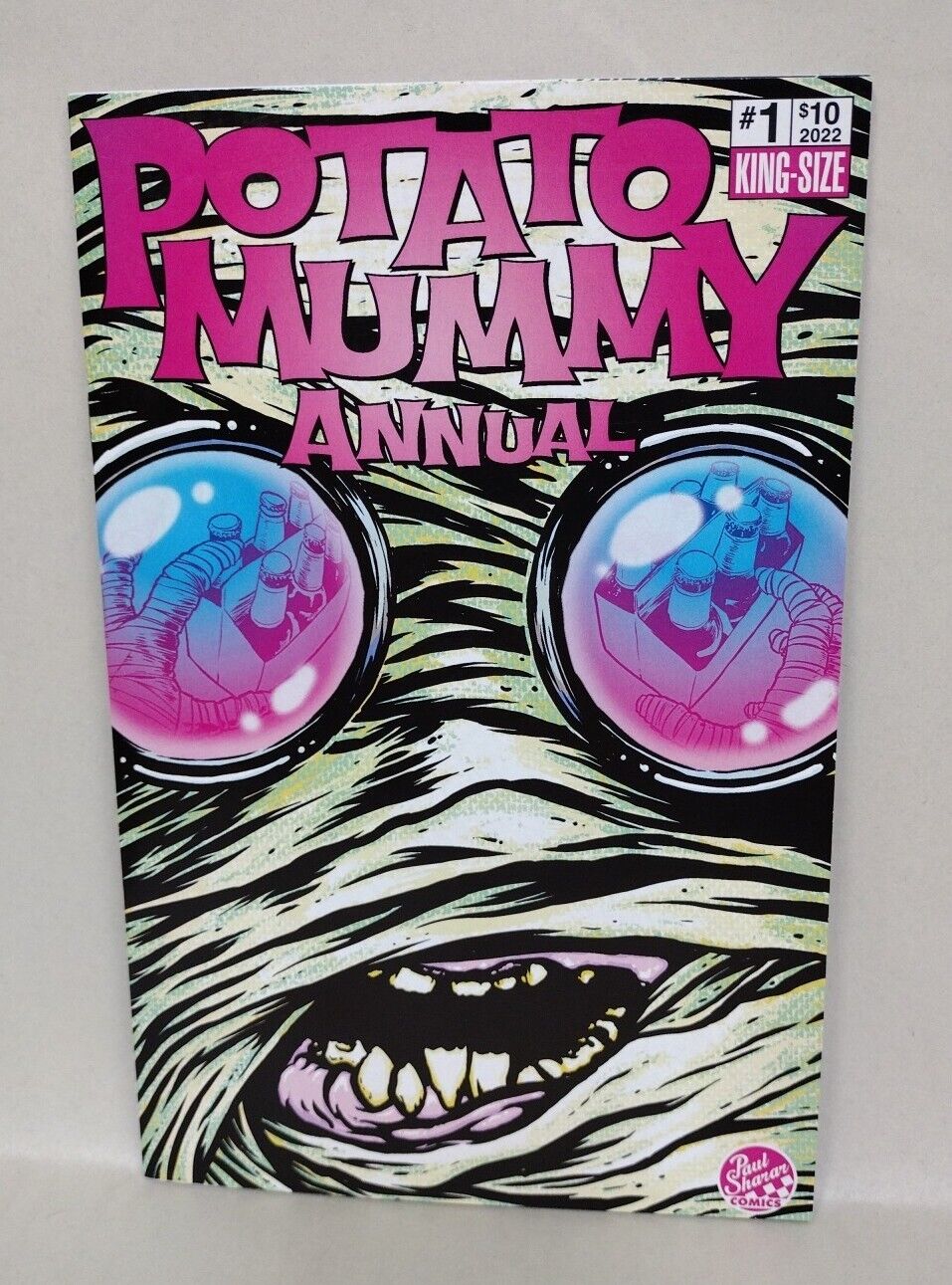 Potato Mummy 2022 Annual 1 Blank Cover Variant Comic W Original DCastr Art COA 