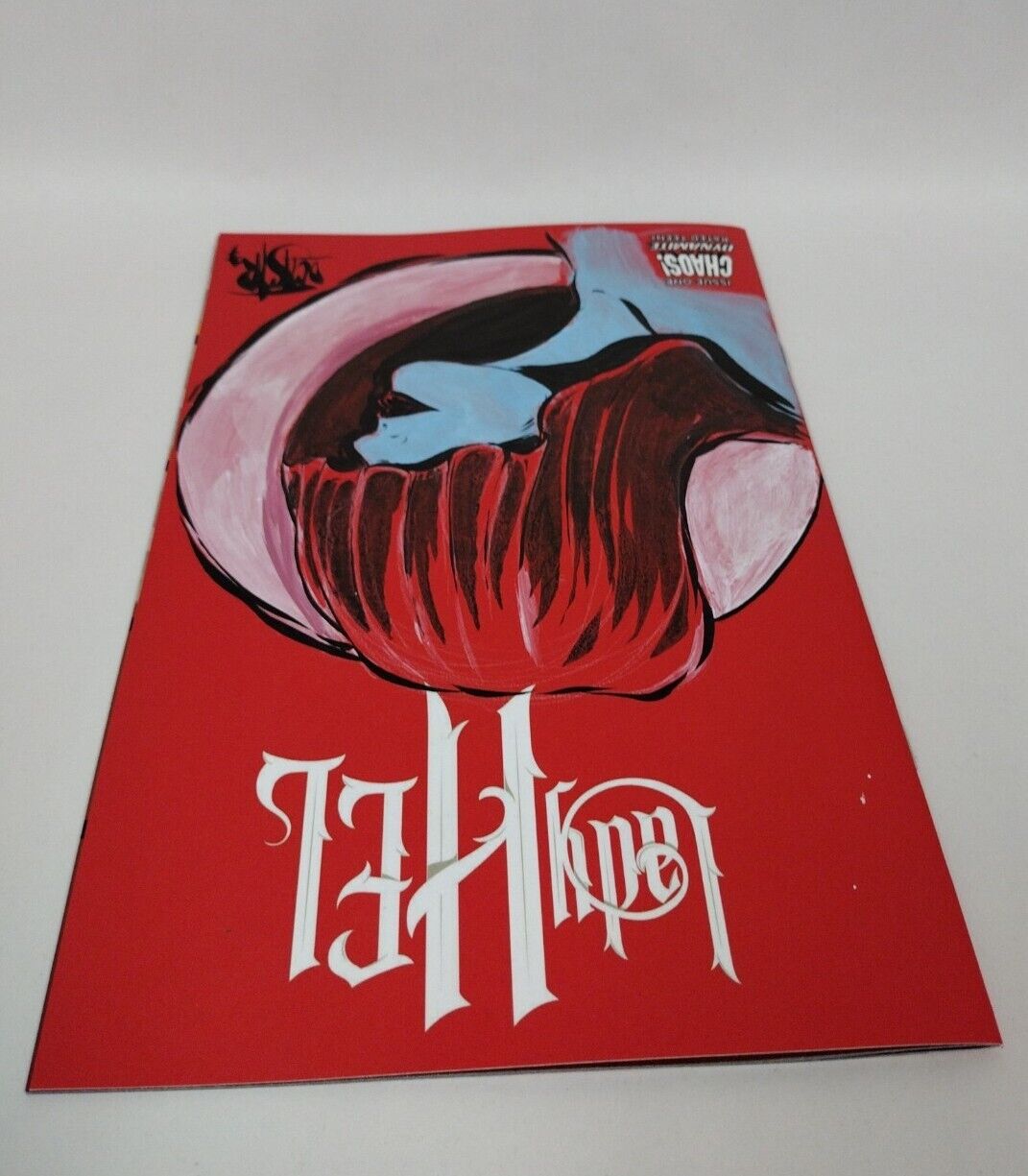 Lady Hel #1 Cover F Red Blank Authentix w Original Art Dcastr w ARG COA # 