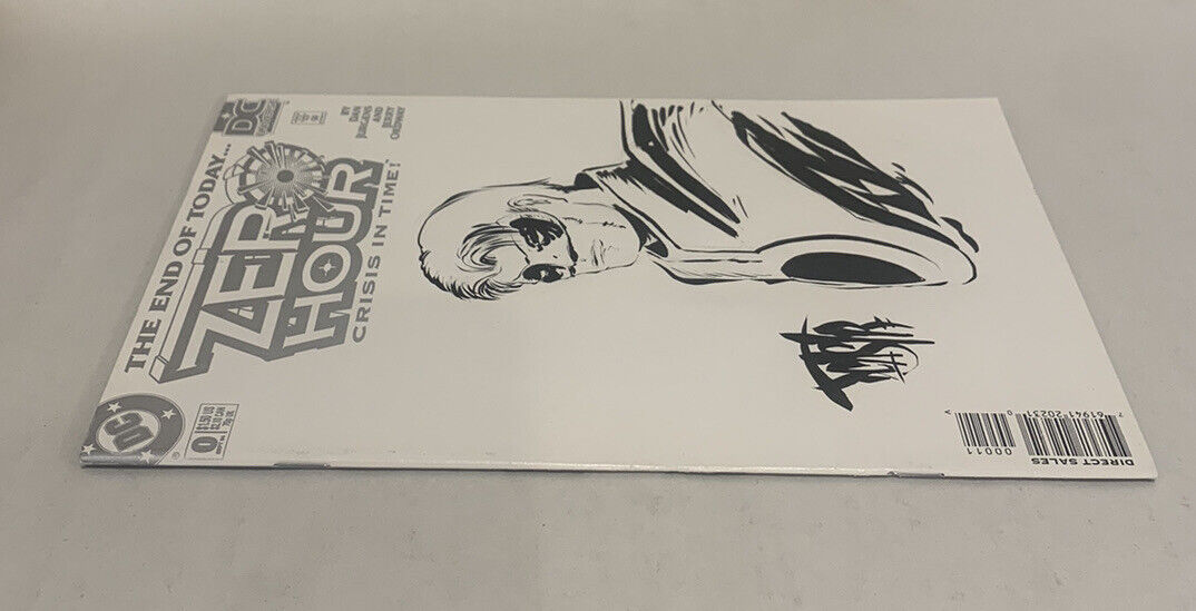 ZERO HOUR Blank Sketch Variant Cover Comic 1994 W Original Art Dave Castr