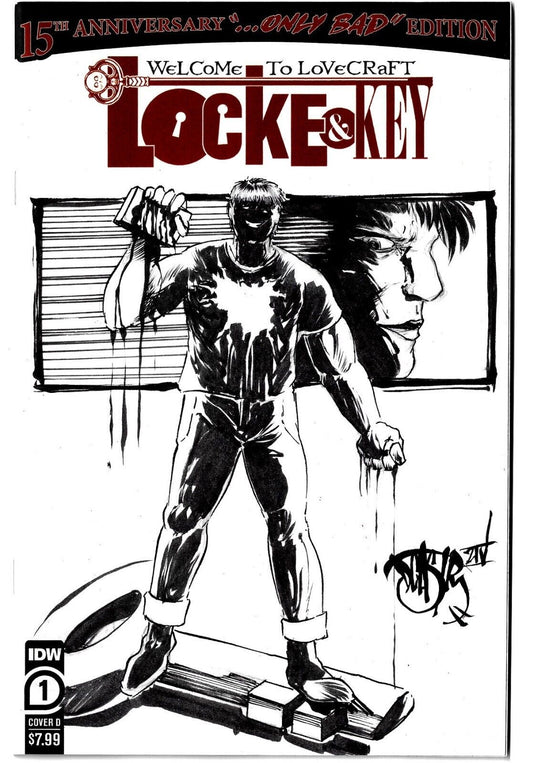 Locke And Key #1 (2023) Anniversary Ed Sketch Cover W Original Dave Castr Art