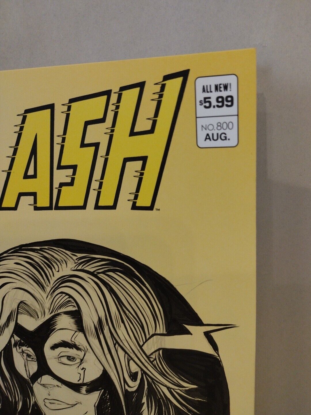 FLASH #800 (2023) DC Comic Sketch Cover Variant W Original DCastr Impulse Art 