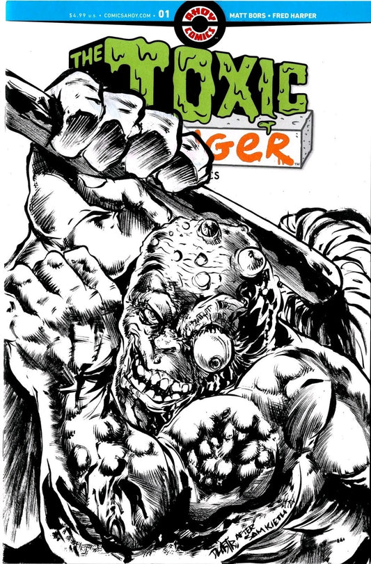 Toxic Avenger #1 (2025) Ahoy Sketch Cover Comic W Original Dave Castr Homage Art