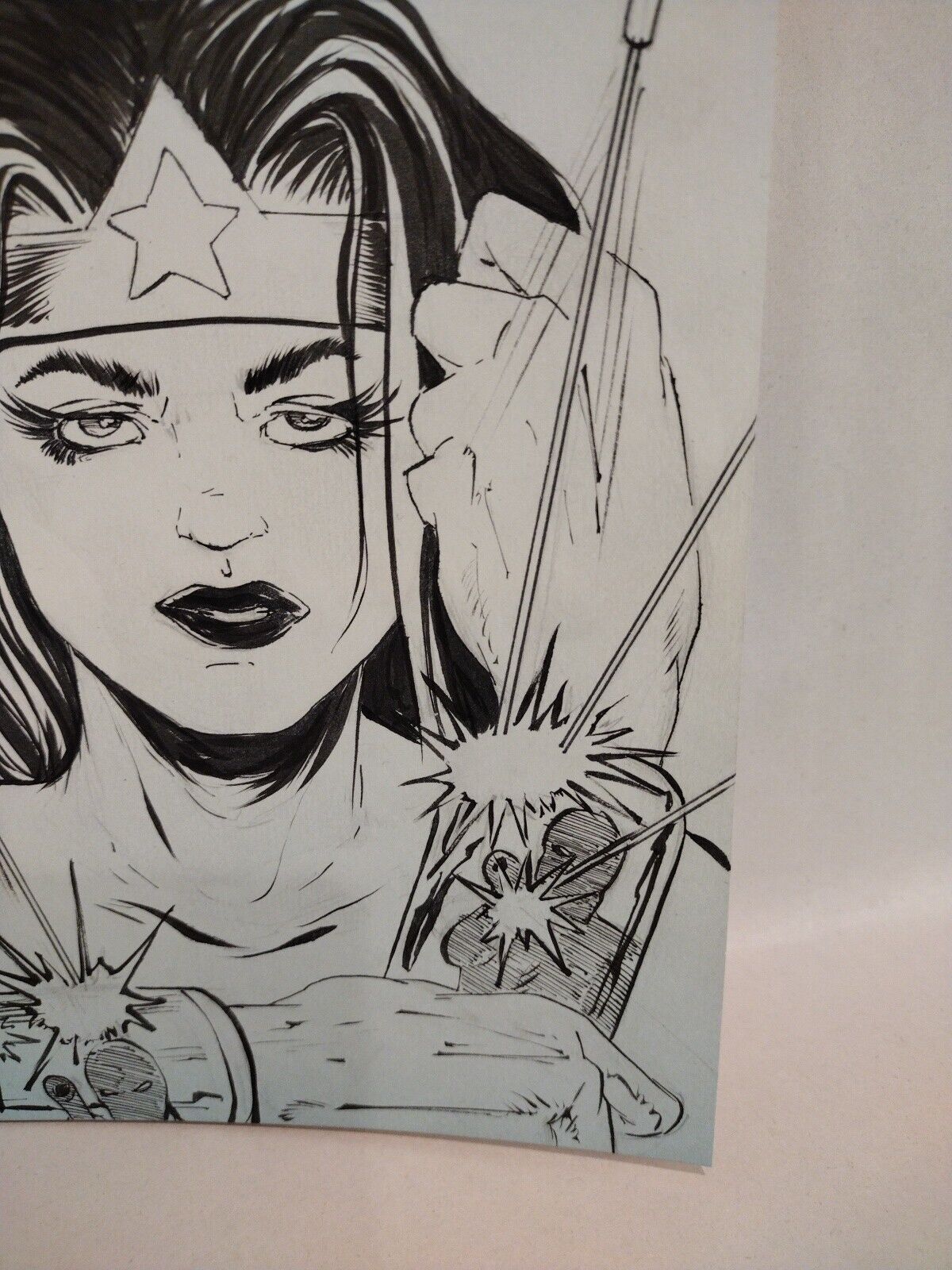 Wonder Woman #1 Facsimile Edition (2023) Sketch Variant W Original DCastr Art