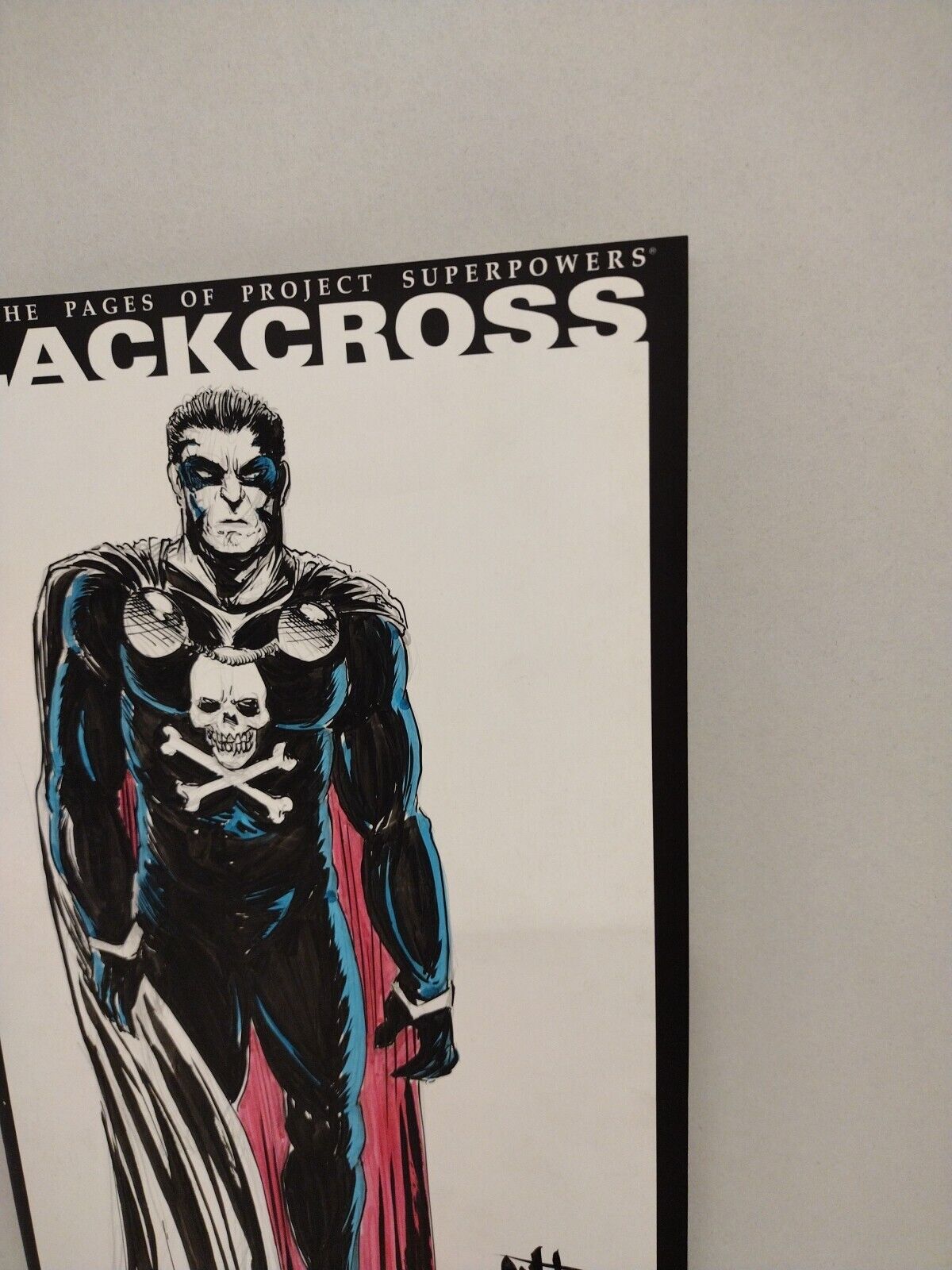 Black Cross #1 (2015) Dynamite Comic Sketch Cover Var W Dave Castr Original Art