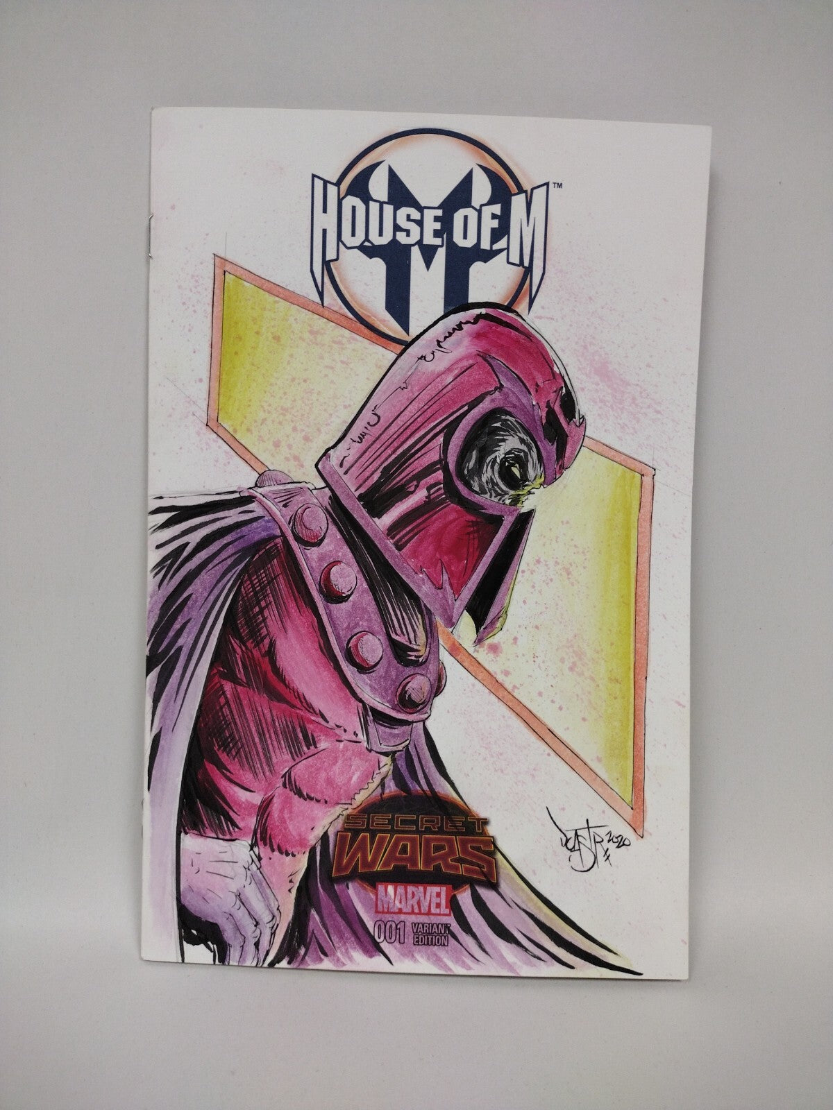 House of M 1 Marvel Secret Wars Sketch Cover Variant Comic W Original DCastr Art