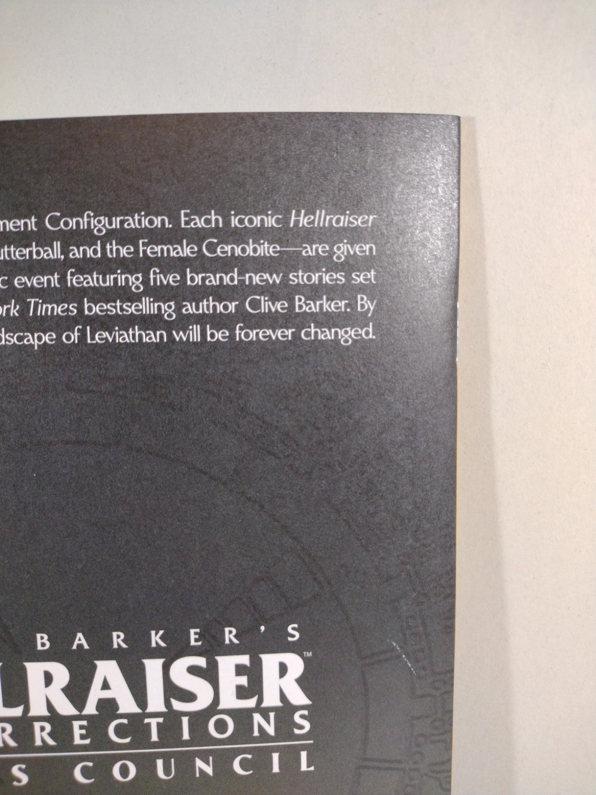 Hellraiser Resurrection Hell's Council #1 Sketch Cover W Original Dave Castr Art