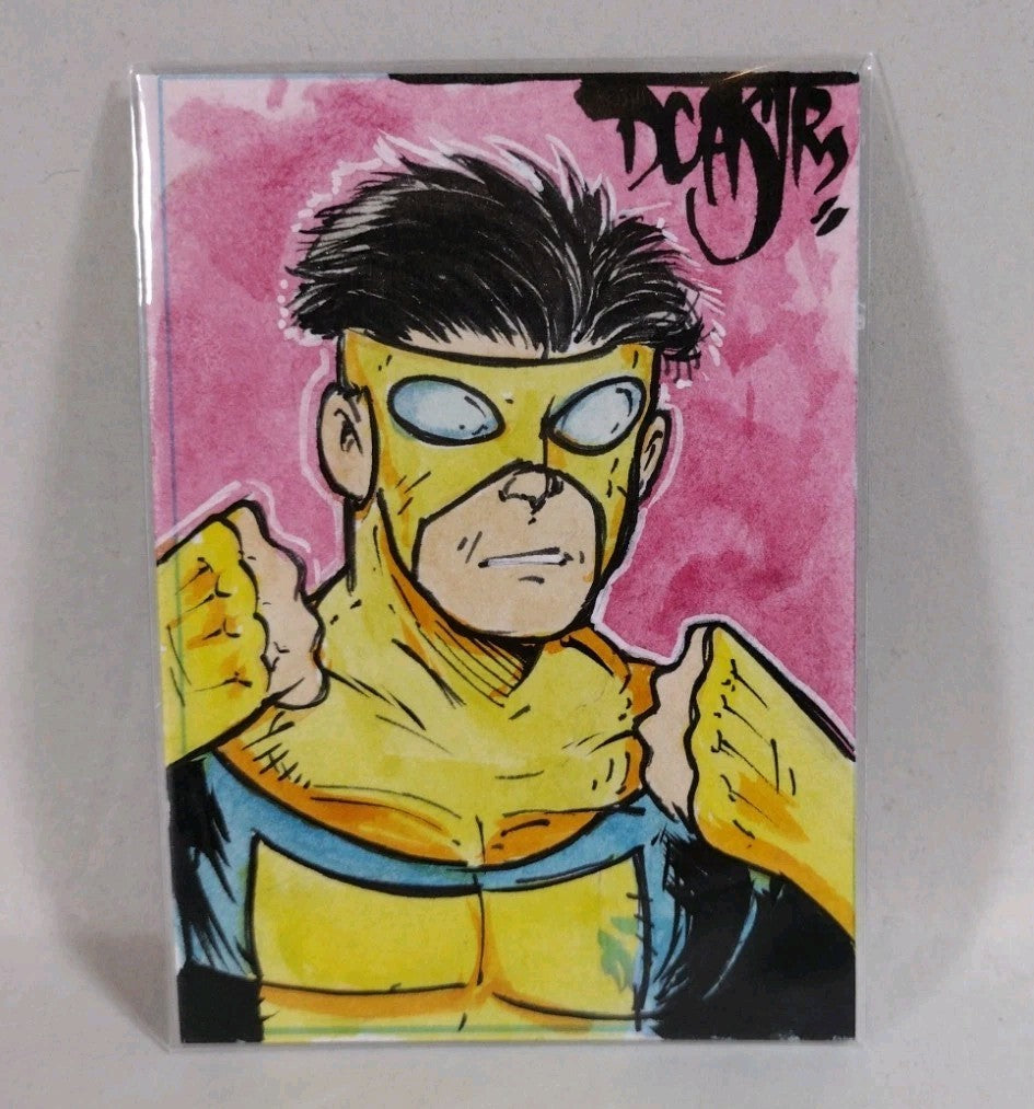 Dave Castr Crusin (2025) OAC Sketch Card W Original Invincible Mark Grayson Art