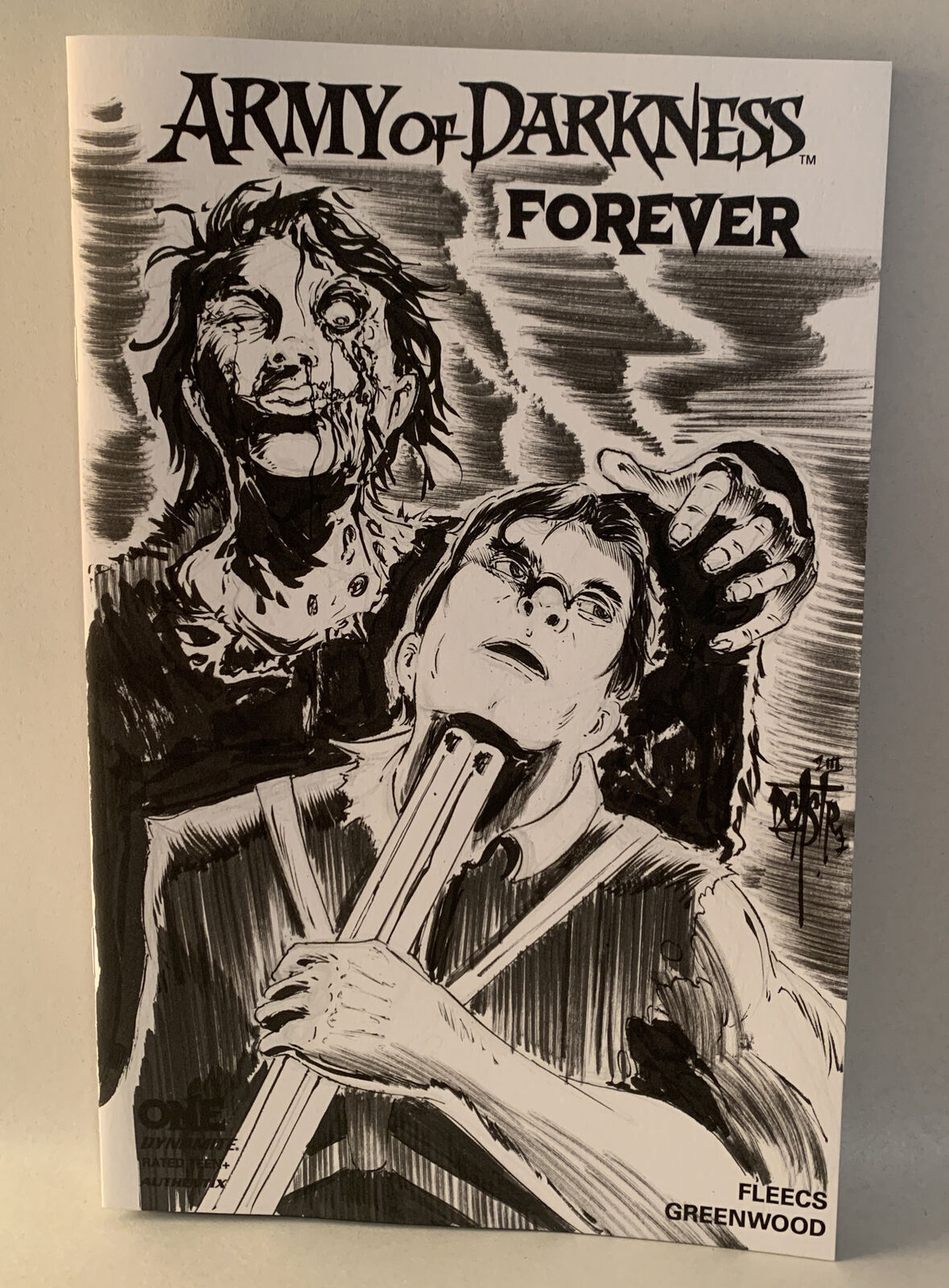 ARMY OF DARKNESS FOREVER #1 Sketch Cover Comic Variant W Original Dave Castr Art