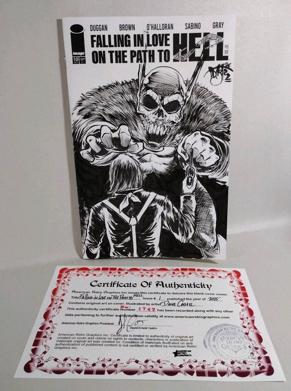 Falling In Love On The Path To Hell #10 Image Sketch Cover W Original DCastr Art