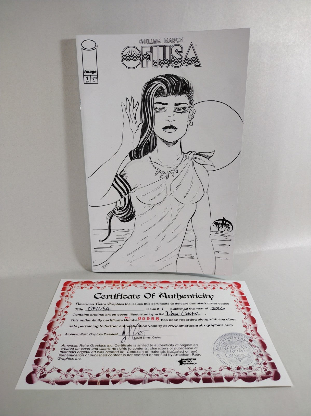OFIUSA 1 (2026) Guillem March Image Comic Sketch Cover W Original Dave Castr Art