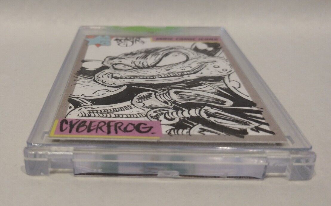 Indie Comic Icons Sketch Card w Original Cyberfrog Art DCastr (2023) ARG Sealed