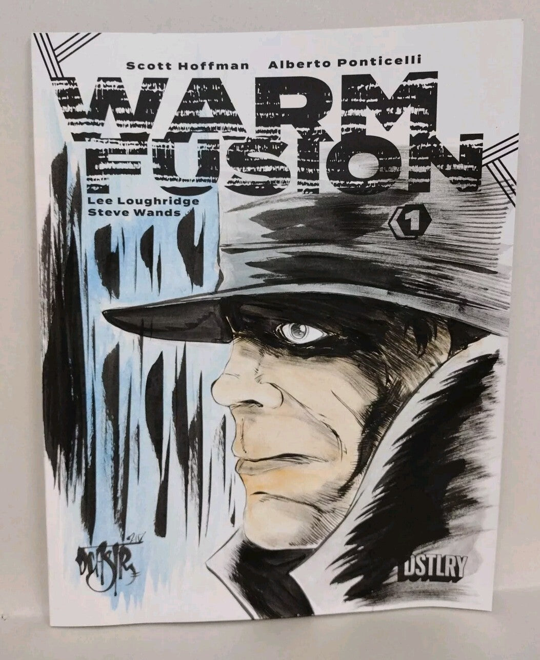 Warm Fusion #1 (2024) DSTLRY Sketch Cover Comic W Orignal Dave Castr Art ARG COA
