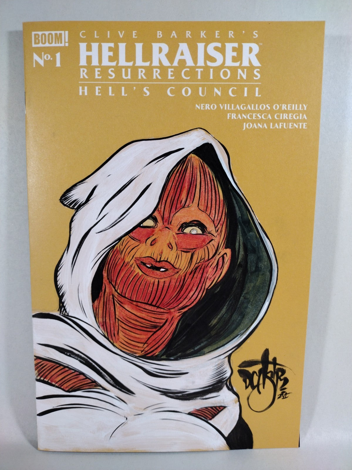 Hellraiser Resurrection Hell's Council #1 Sketch Cover W Original Dave Castr Art