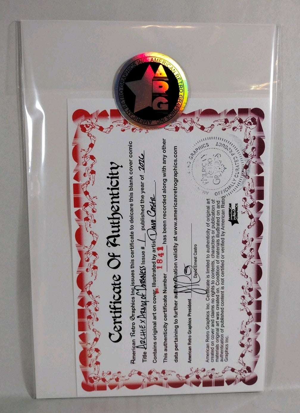 Archie X AOD #1 (2026) Dynamite Sketch Variant Comic W Original Dave Castr Art