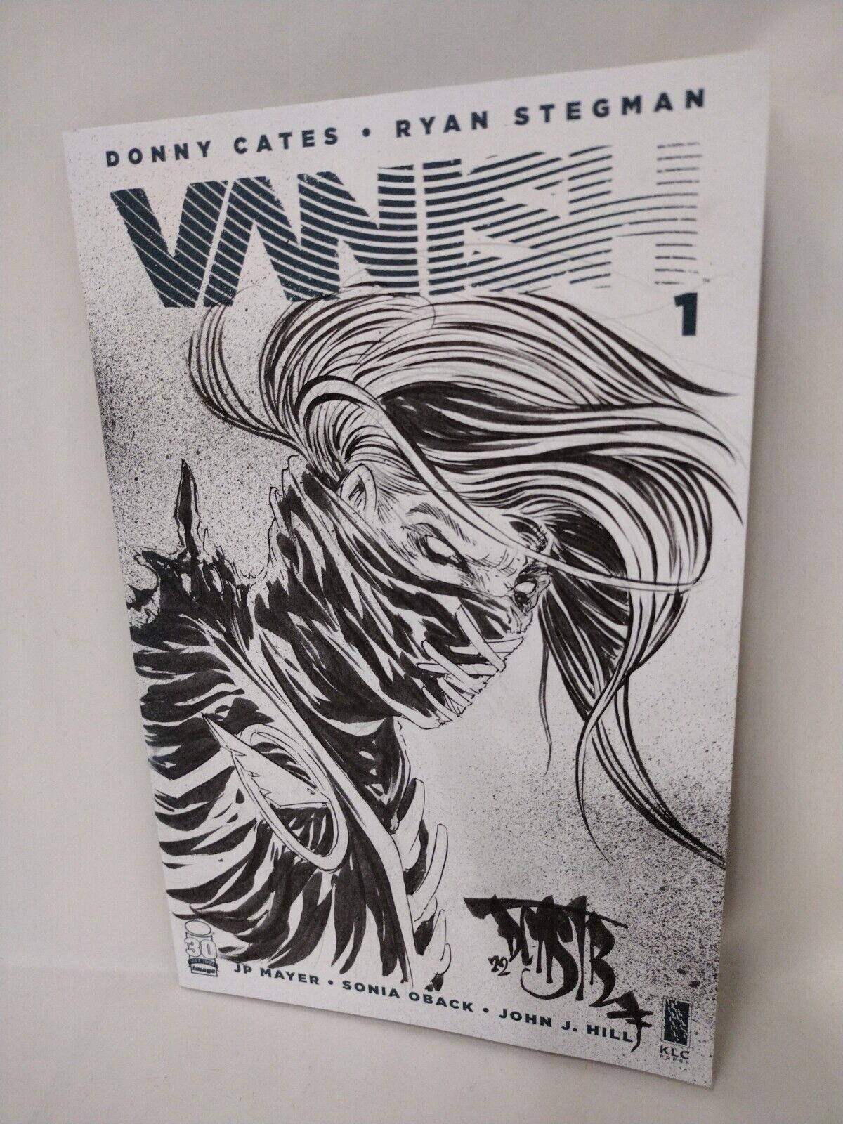 VANISH #1 (2022) Cates Stegman Image Comic Blank Cover w Original DCastr Art COA