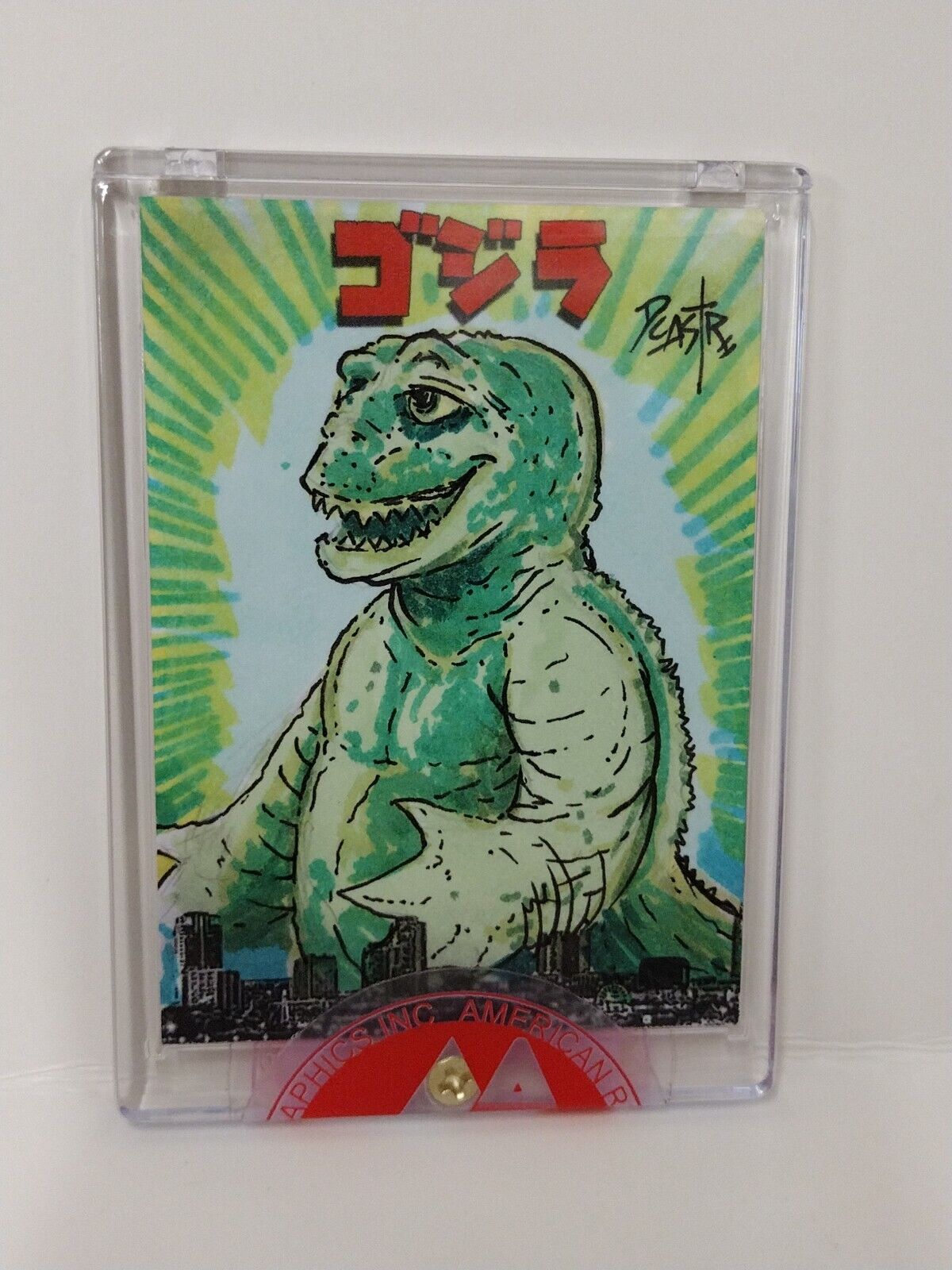 PFLB Godzilla Day 2022 Exclusive ARG Sketch Minya Card w Original DCastr Art NEW