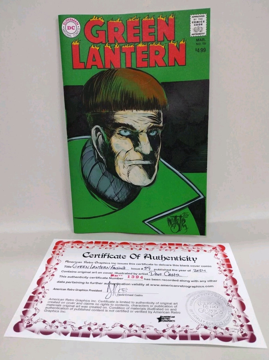 Green Lantern #59 (2024) DC Comic Facsimile Sketch Cover W Original DCastr Art