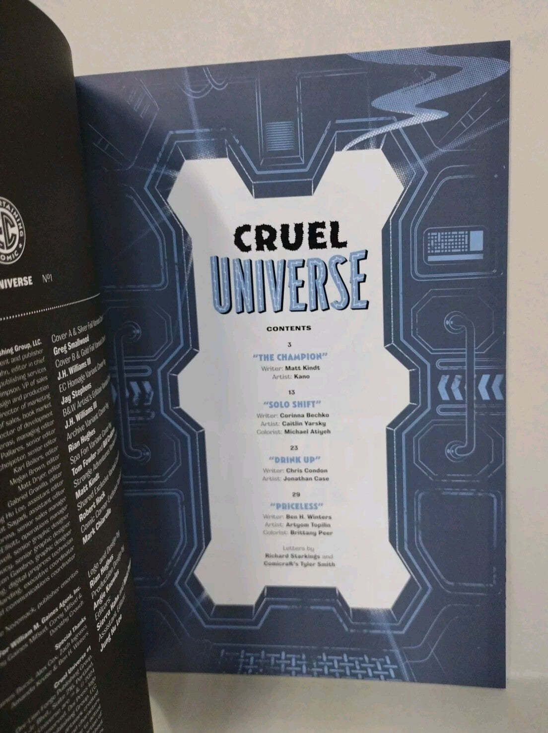 Cruel Universe #1 (2024) Oni EC Comic Sketch Cover Variant W Original DCastr Art