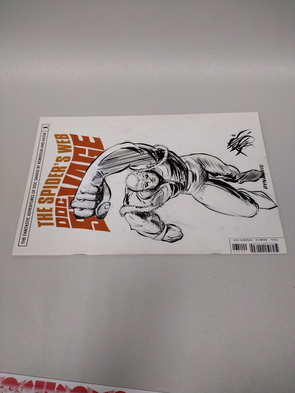 DOC SAVAGE: THE SPIDER'S WEB #1 Blank Cover Variant w Original Art Dcastr