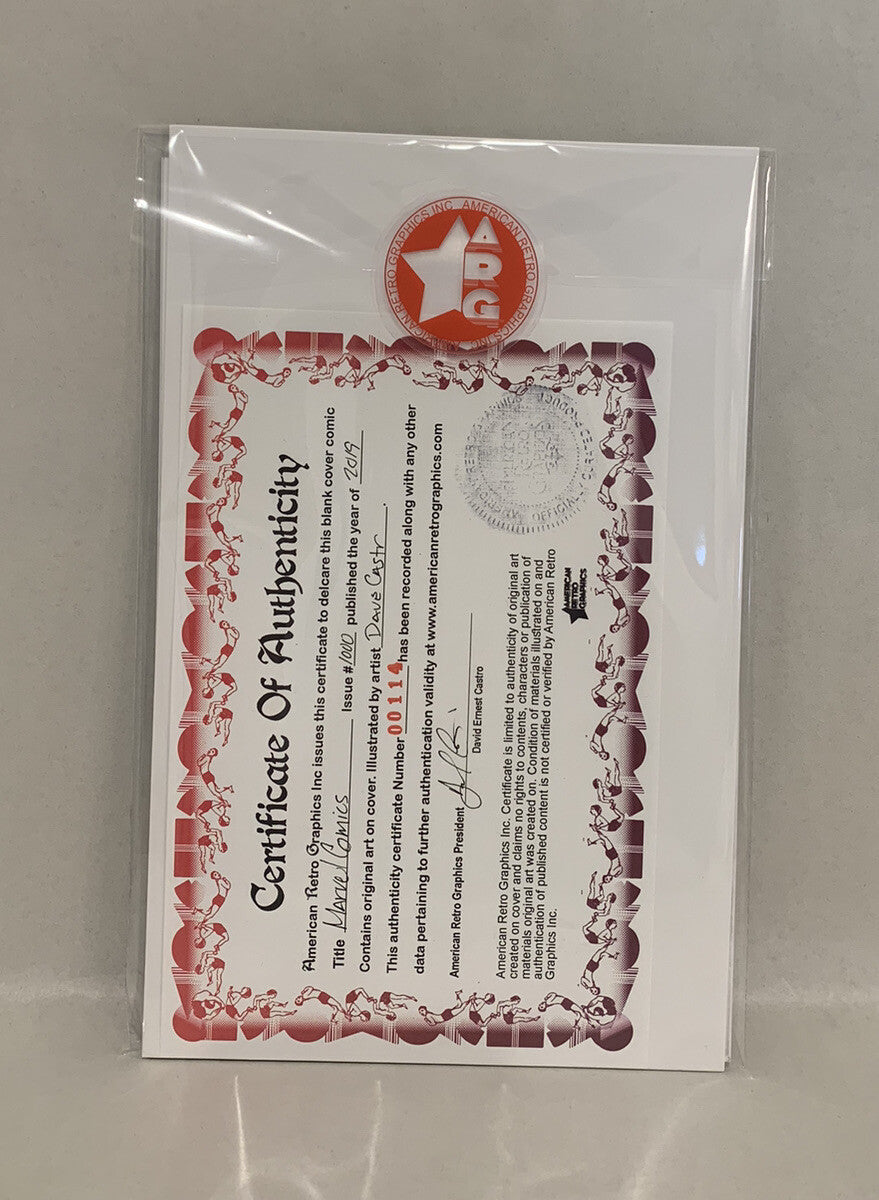 MARVEL COMICS #1000 (2019) Sketch Variant Cover Comic W Original Dave Castr Art