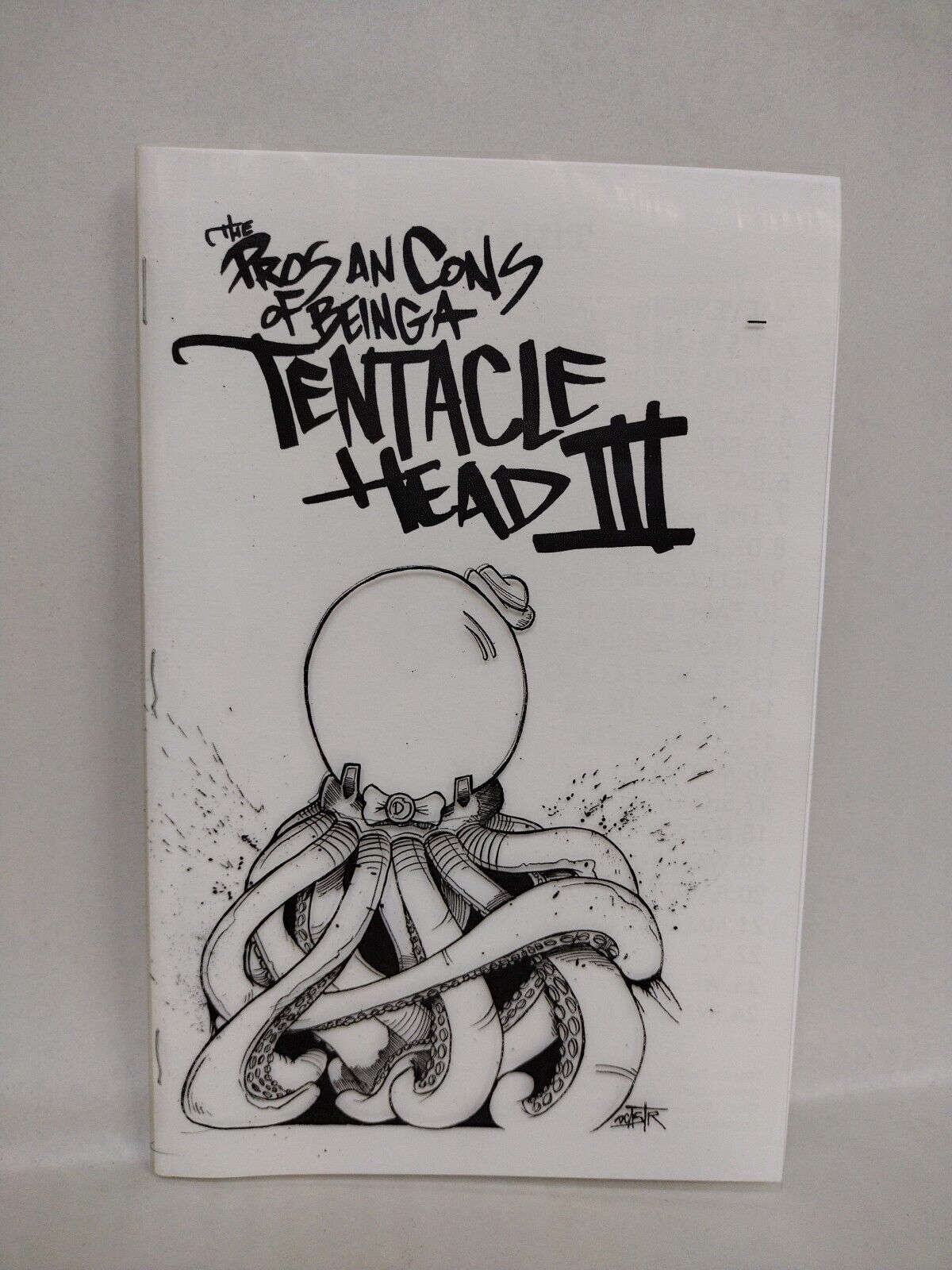 Dave Castr Pros And Cons Of Being A Tentaclehead Sketchbook Vol 3 Acetate Varian