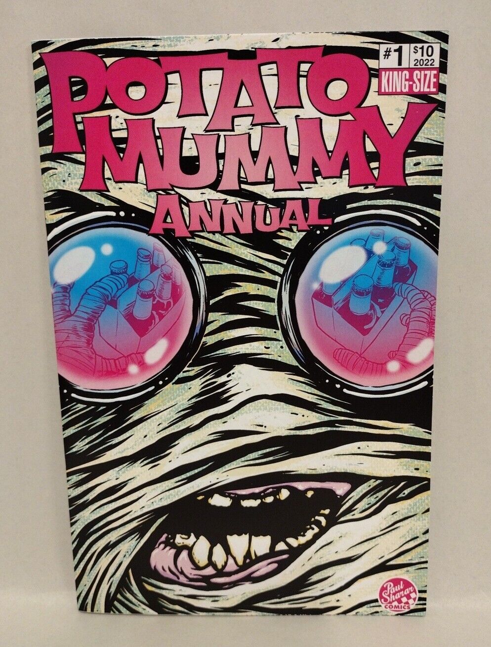 Potato Mummy Annual#1 (2022)Blank Cover Variant Comic W Original DCastr Art COA 