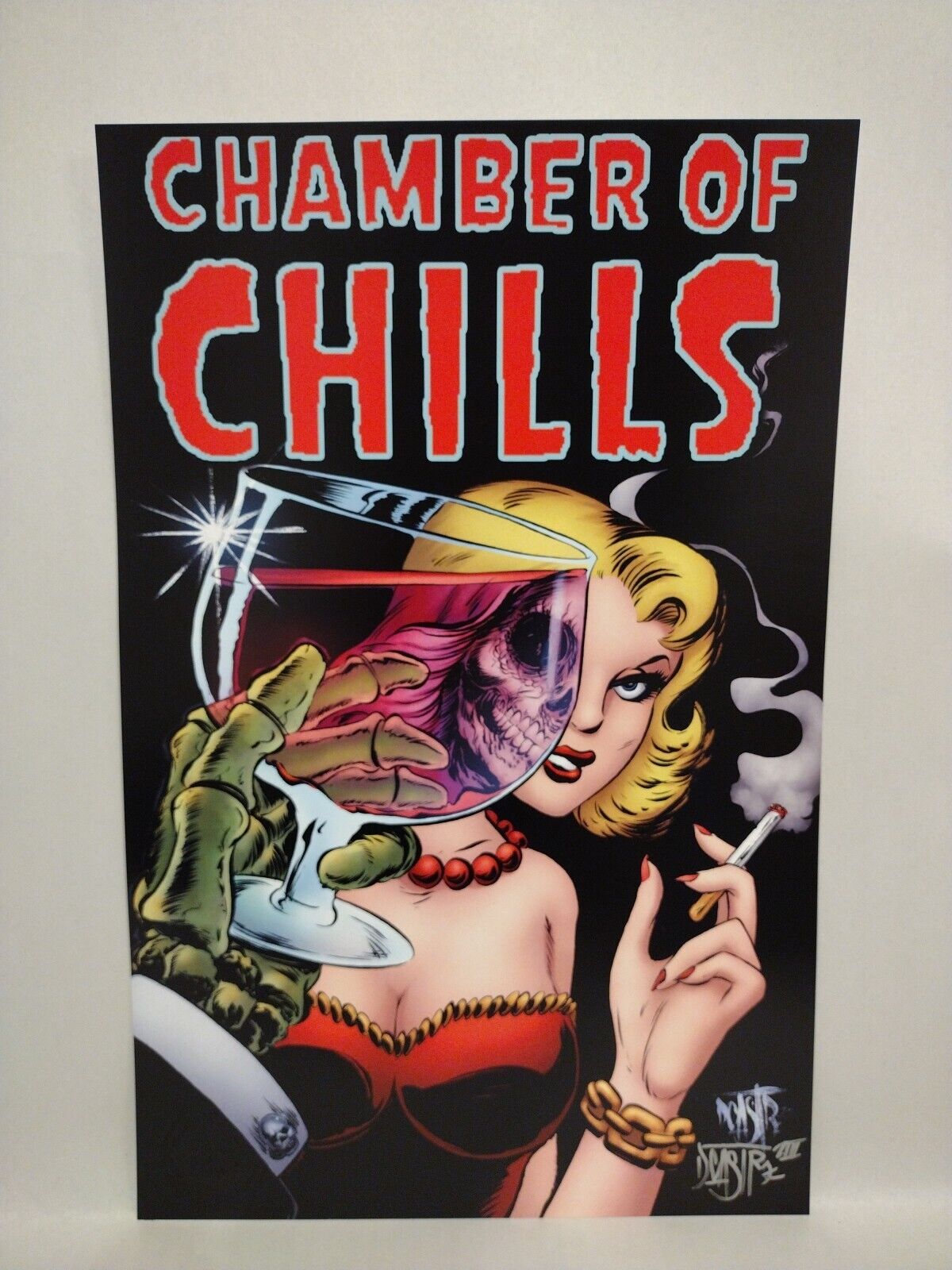 Chamber Of Chills (2023) Dave Castr 11X17" Limited Horror Portfolio Set W Sketch