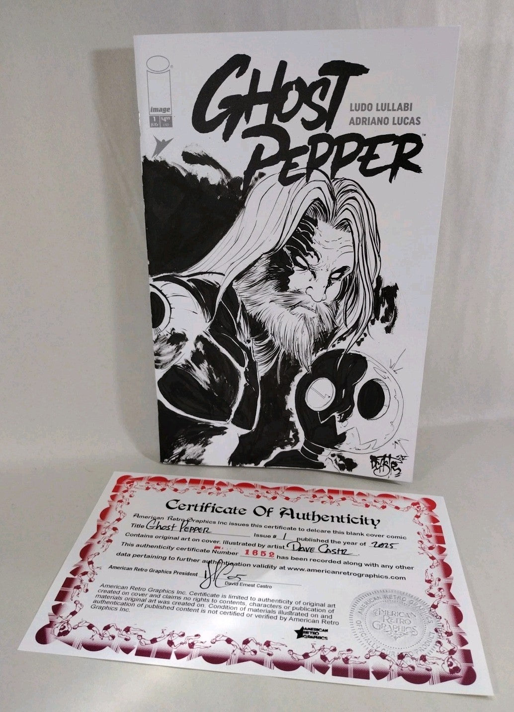 Ghost Pepper 1 (2025) Image Comic Sketch Cover Variant W Original Dave Castr Art