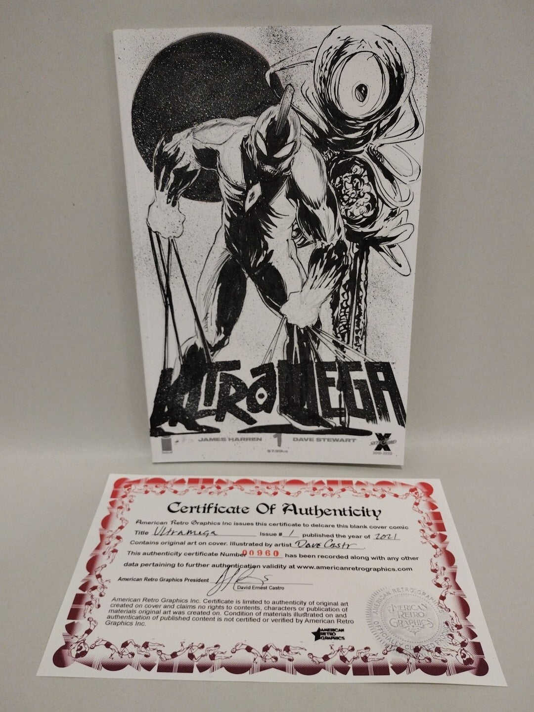 Ultramega #1 (2021) Sketch Variant Cover W Original Dave Castr Art