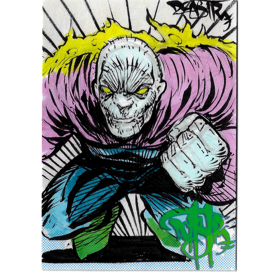 DCastr Iron Claw Series Personal Sketch Card Original 1/1 Undead Art W Holder