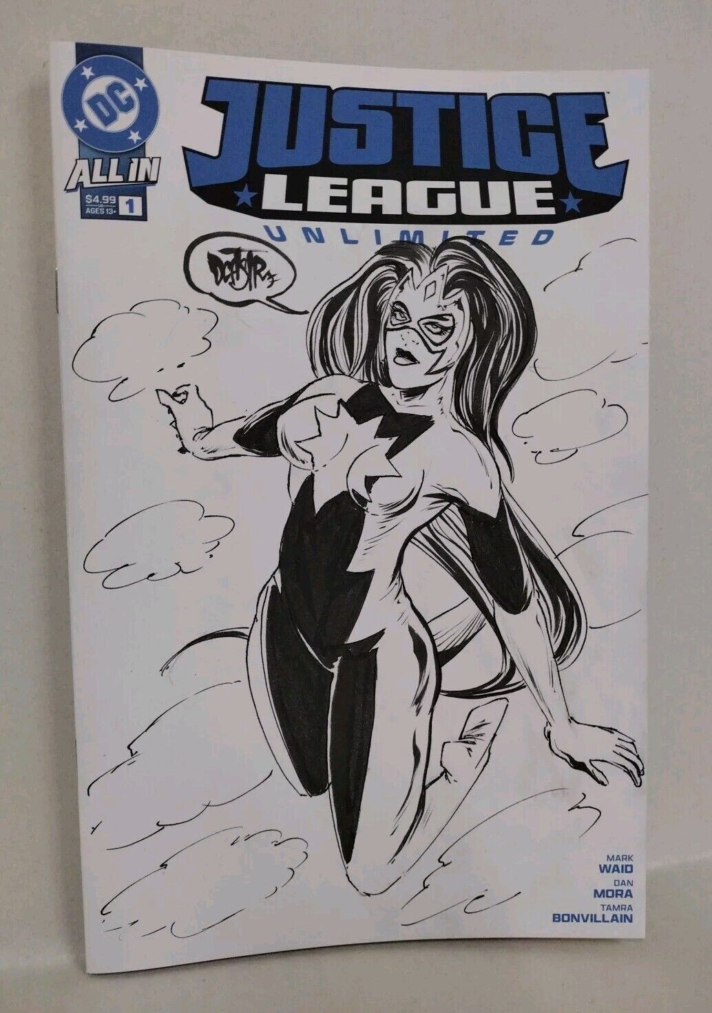 Justice League Unlimited #1 (2024) DC Sketch Variant Comic W Original DCastr Art