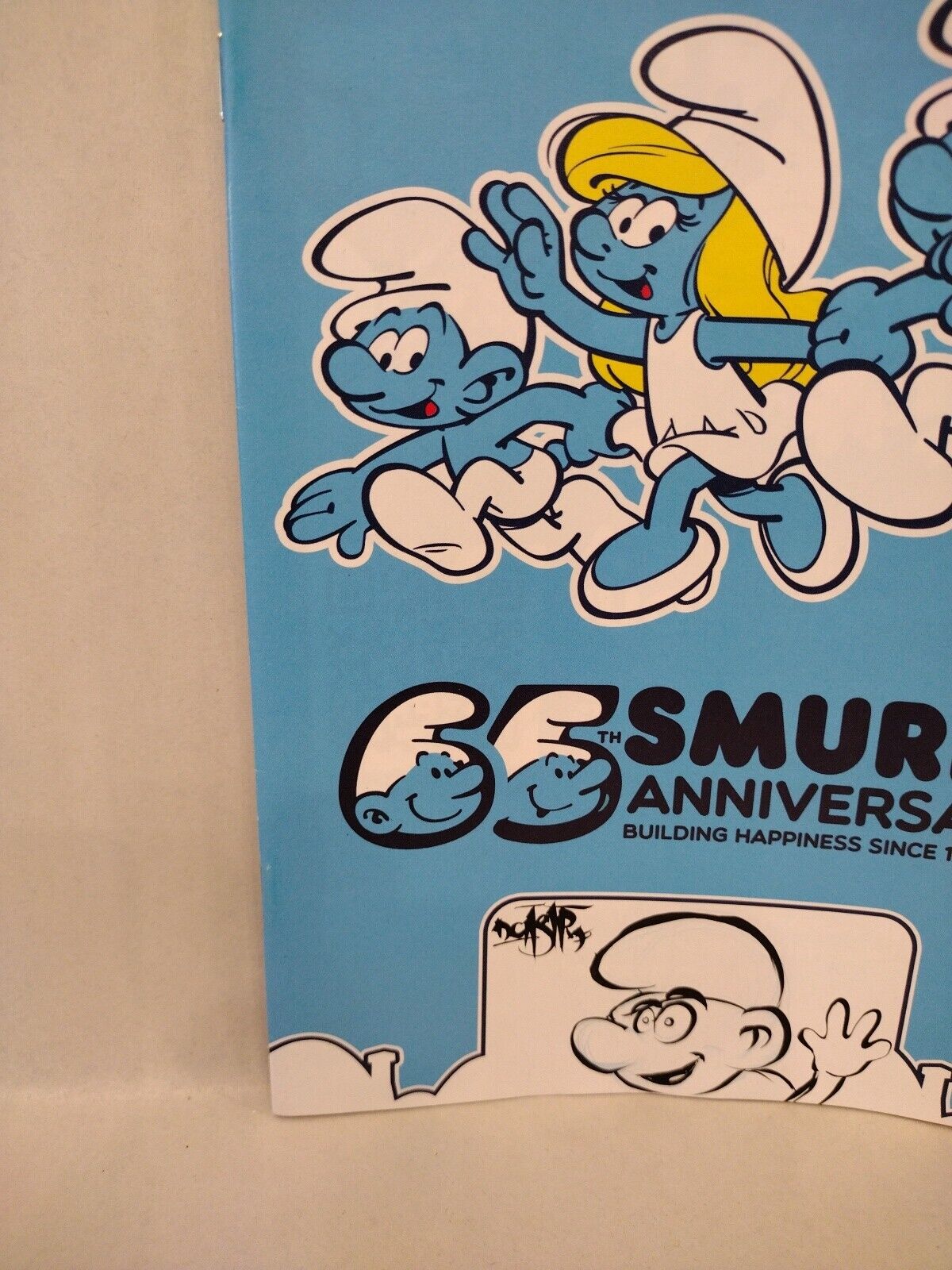 SMURFS 65th Anniversary FREE COMIC BOOK DAY FCBD 2023 w Original DCastr Drawing