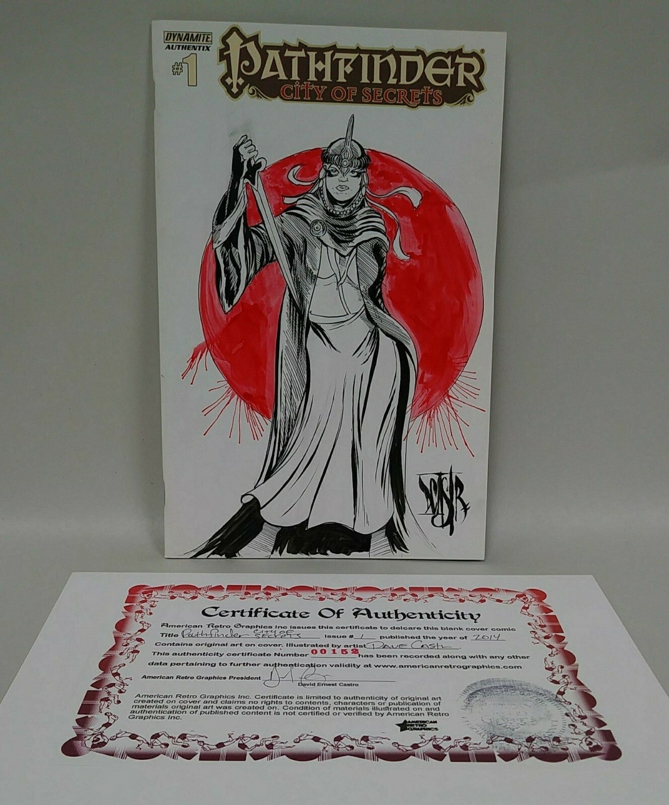 Pathfinder City of Secrets 1 Dynamic Sketch Cover Comic W Original DCastr Art