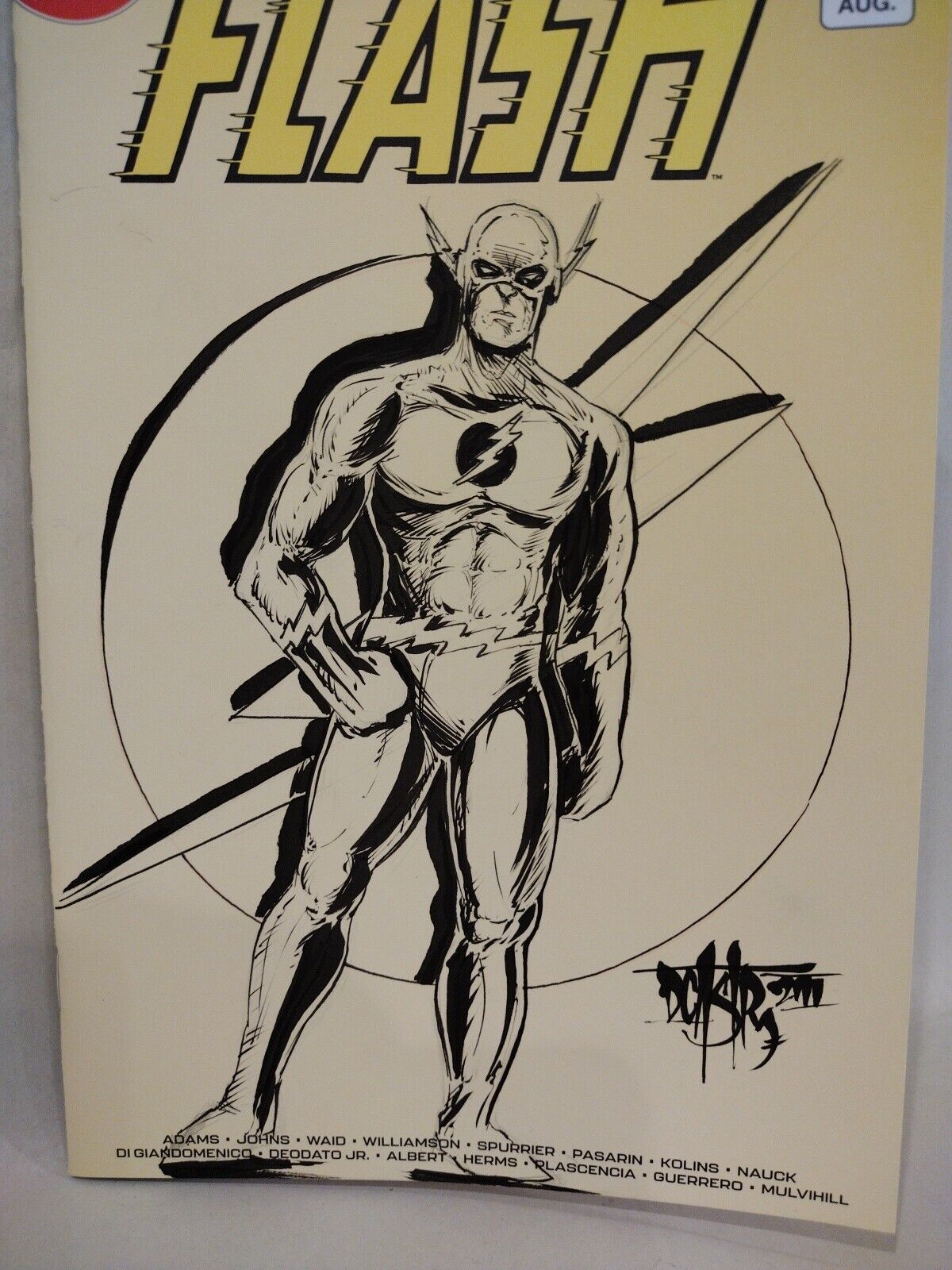 FLASH #800 (2023) DC Comic Sketch Cover Variant W Original DCastr Reverse Art 