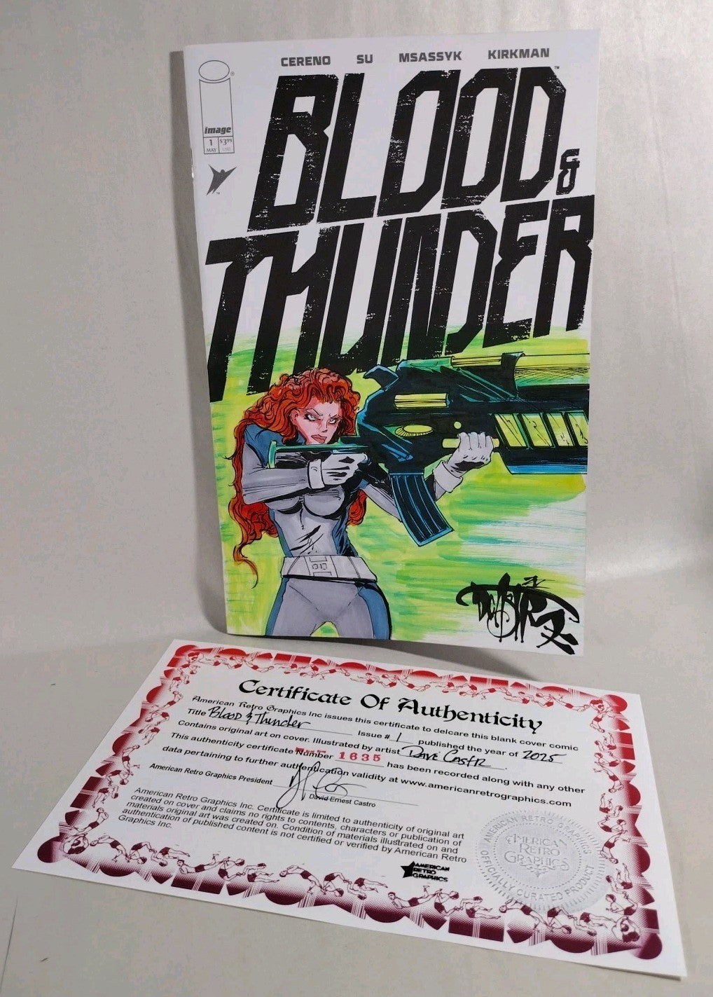 Blood & Thunder #1 (2025) Image Comic Sketch Cover Variant W Original DCastr Art