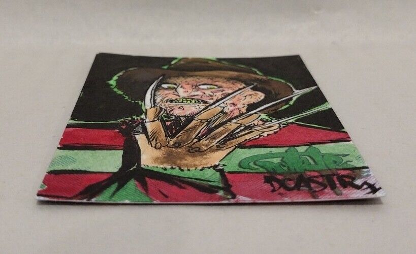 DCastr Iron Claw Series Personal Sketch Card Original 1/1 Freddy Art W Holder